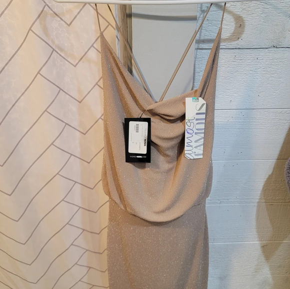 NWT Almost Famous Small Beige Dress - Picture 1 of 3